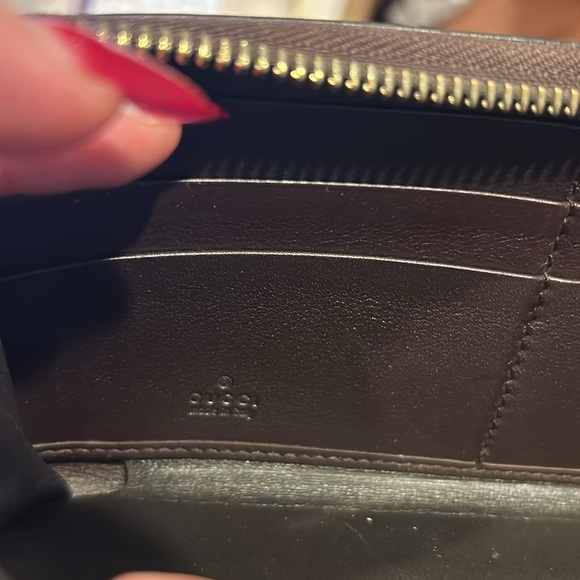 Chocolate Brown Gucci Guccissima Mongram Long Wallet - Picture 9 of 10